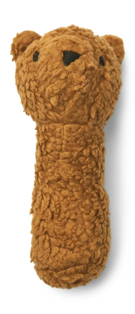 Liewood Pil Bear Rattle - Golden Caramel
