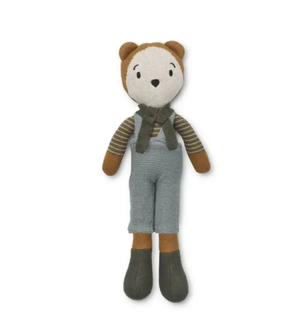 Liewood Robert Bear Doll - Mr Bear / Golden Caramel Multi Mix