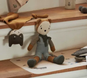 Liewood Robert Bear Doll - Mr Bear / Golden Caramel Multi Mix