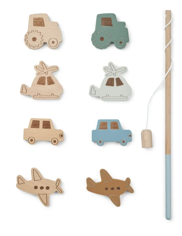 Liewood Sebastian Fishing Game - Vehicles / Blue Fog Multi Mix