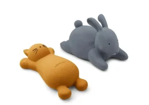 Liewood Vikky Bath Toys 2-pack - Cat Mustard