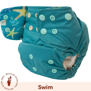 Lighthouse Kids Company Swim Cloth Diaper - Peekaboo Sea Green