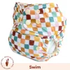 Lighthouse Kids Company Swim Cloth Diaper - Checkers