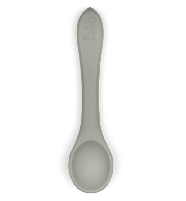 Little Blue Silicone Weaning Spoon - Pebble