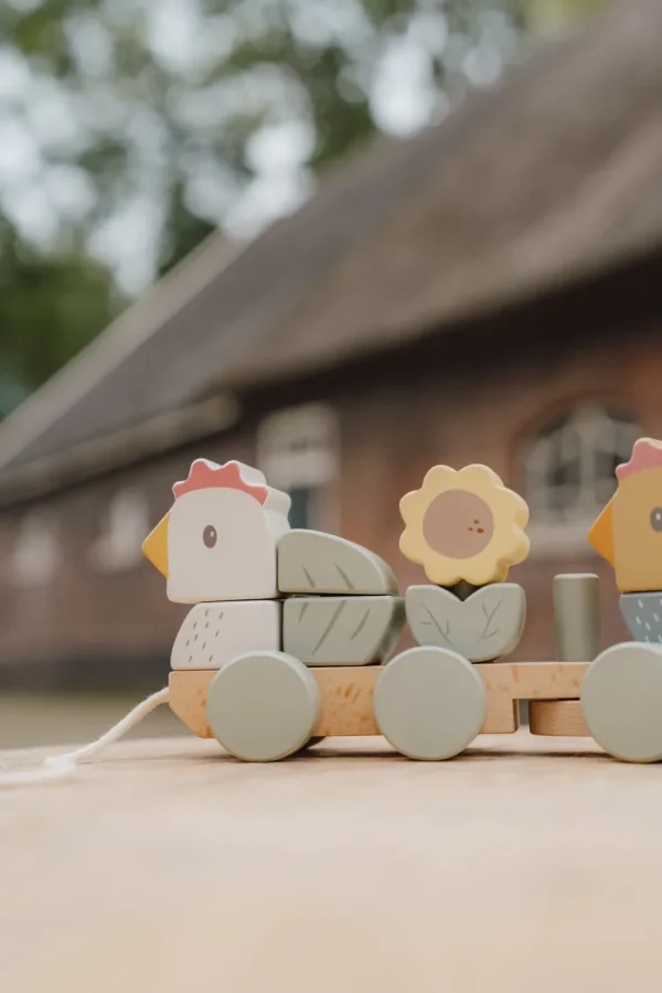 Little Dutch Chicken Stacking Train - Little Farm