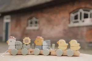 Little Dutch Chicken Stacking Train - Little Farm