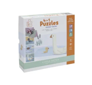 Little Dutch 4-in-1 Puzzles - Little Goose