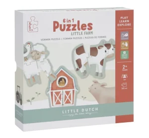 Little Dutch 6-in-1 Puzzles - Little Farm