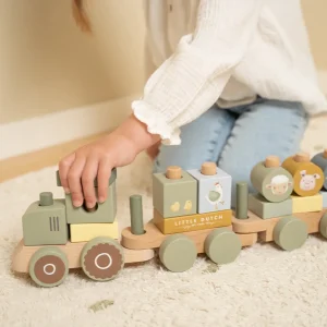Little Dutch Stacking Train Tractor - Little Farm
