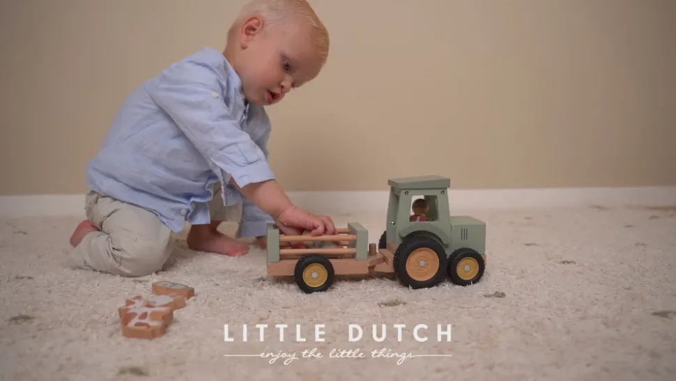 little_dutch_tractor_with_4.webp Little Dutch Tractor with Trailer - Little Farm