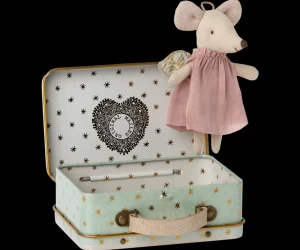 Maileg Angel Mouse in Suitcase, Little Sister