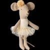 Maileg Ballerina Mouse - Little Sister, Off-White