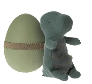 Maileg Gantosaurus in Egg - Small, Petrol