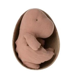 Maileg Gantosaurus in Egg - Small, Old Rose