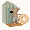 Maileg Little Brother in Cabin de Plage