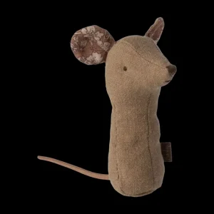 Maileg Lullaby Friends Mouse Rattle - Light Umber