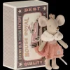 Maileg Princess Mouse - Little Sister in Matchbox