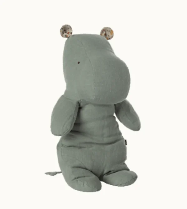 Maileg Safari Hippo - Medium, Chinos Green