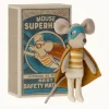 Maileg Super Hero Mouse - Little Brother in Matchbox
