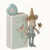 Maileg Tooth Fairy Mouse in Matchbox - Blue