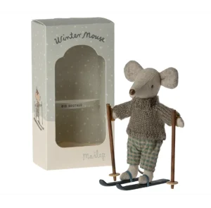 Maileg Winter Mouse - Big Brother with Ski's