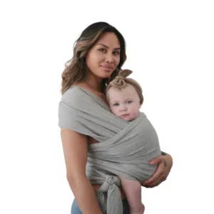 Mushie Baby Wrap - Grey Melange