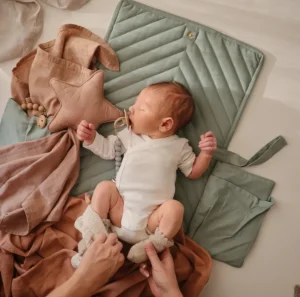 Mushie Changing Pad - Roman Green