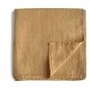 Mushie Muslin Swaddle Blanket - Fall Yellow