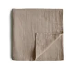 Mushie Muslin Swaddle Blanket - Natural