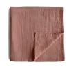 Mushie Muslin Swaddle Blanket - Tawny Birch
