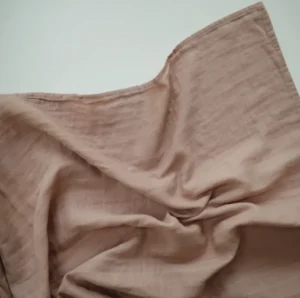 Mushie Muslin Swaddle Blanket - Natural