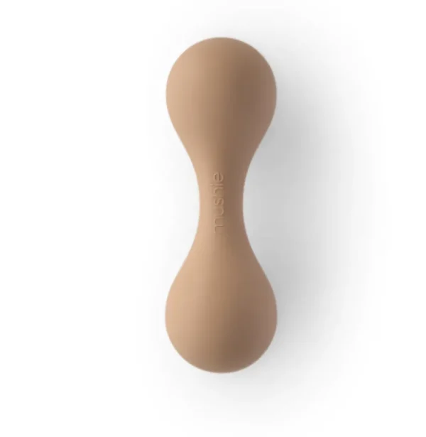 Mushie Rattle Toy - Natural