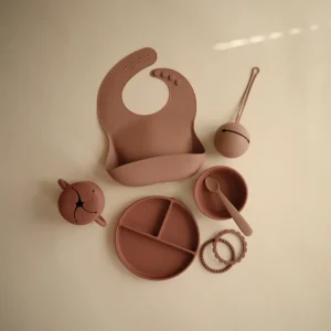 Mushie Silicone Suction Bowl - Woodchuck