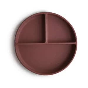 Mushie Silicone Suction Plate - Woodchuck
