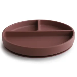 Mushie Silicone Suction Plate - Woodchuck