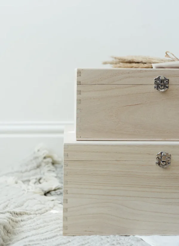 New Baby Wooden Gift Box - Small