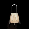 Olli Ella Bunny Luggy with Lining - Straw / Pansy