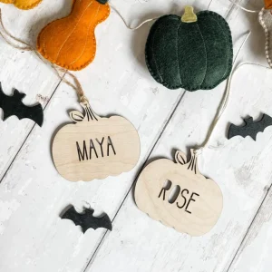 Personalised Cut Out Pumpkin Tag