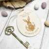 Personalised Easter Bunny's Magic Key | Easter Decor | Laser Engraved | UK