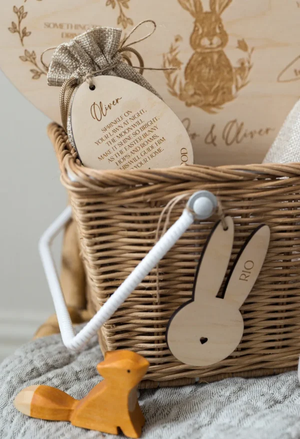 Personalised Easter Bunny Food (wildlife safe) | Wooden Tag | Easter Gifts UK