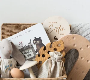 Personalised First Easter Plaque | Social Media Flat Lay Prop | Babies first Easter | Laser Engraved | UK