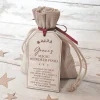Personalised Magic Reindeer Food (wildlife safe) with Wooden Tag