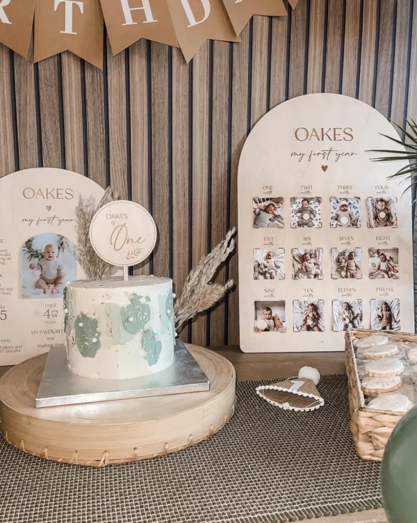 Personalised 'My First Year' Memory Board with Photo