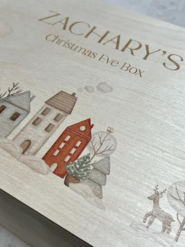 Personalised Printed Christmas Eve Box - Lift off lid