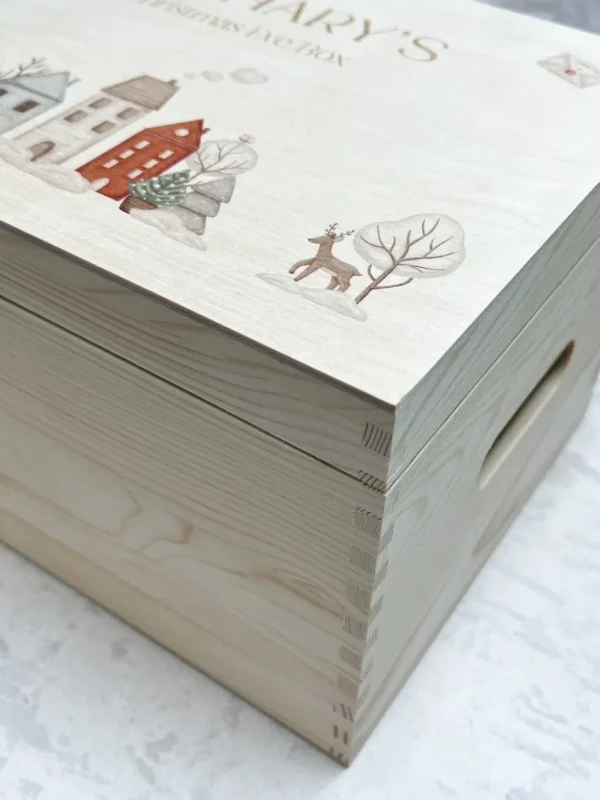 Personalised Printed Christmas Eve Box - Lift off lid