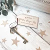 Personalised Santa's Magic Key with Wooden Tag
