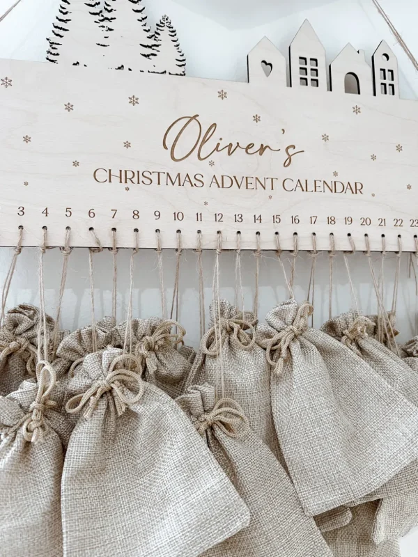 Personalised Wooden Advent Calendar