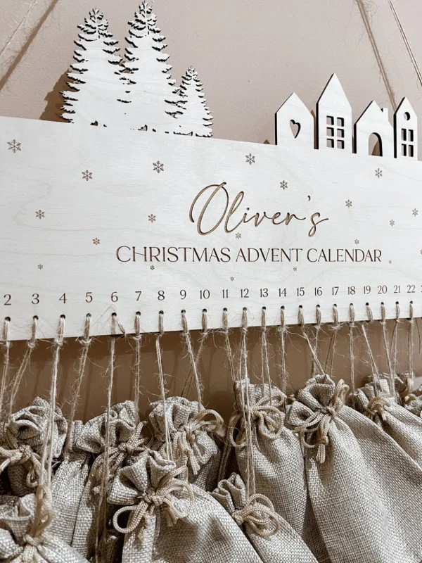 Personalised Wooden Advent Calendar