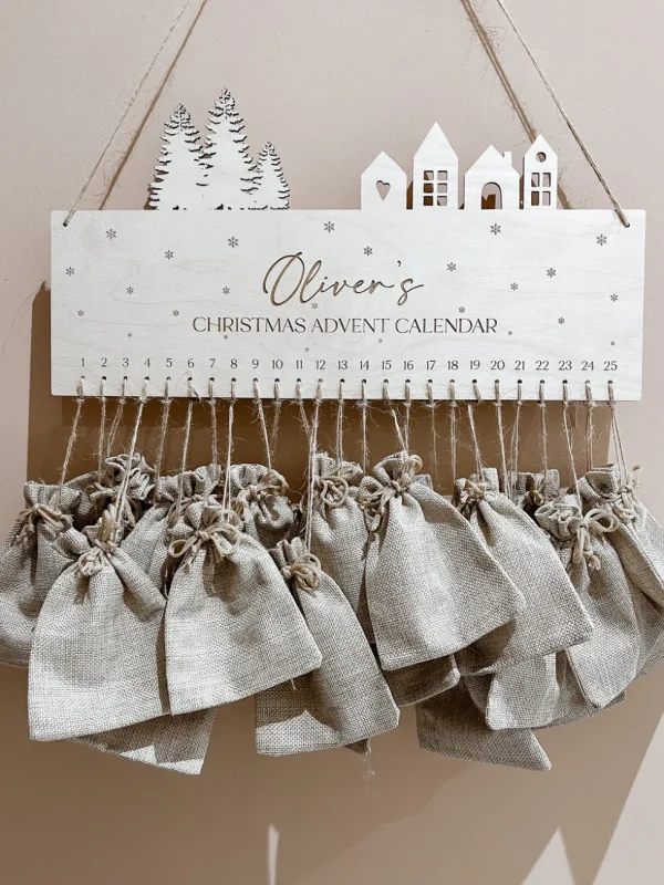 Personalised Wooden Advent Calendar