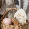 Personalised Wooden Easter Basket Tags